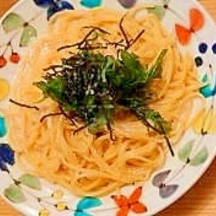 ワンパン明太子クリームパスタ